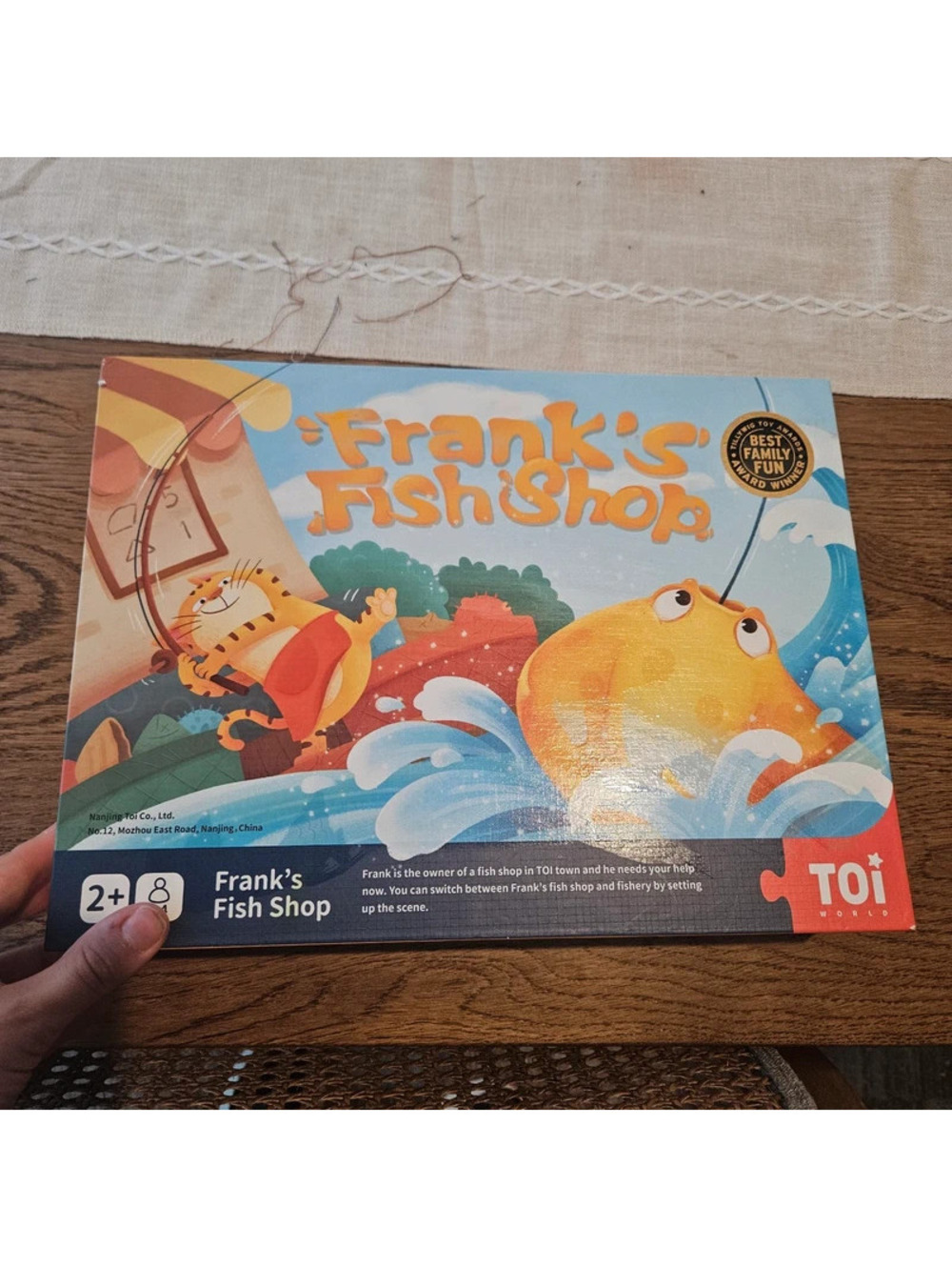 TOI World Frank’s Fish Shop Wooden Fishing Educational Game Age 2+ TP204